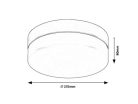 Gaelo, beltéri mennyezeti LED15W, D23,5cm