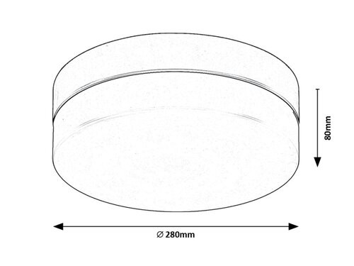 Gaelo, beltéri mennyezeti LED18W, D28cm