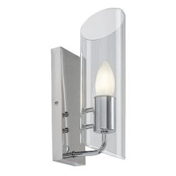Teodoro, beltéri fali, E14 1xMAX12W, króm