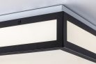Zoya, beltéri mennyezeti LED18W, 30x30cm, fekete