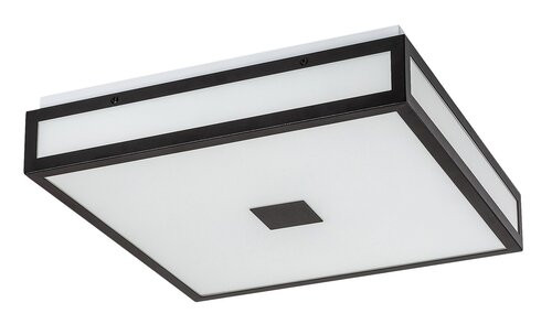 Zoya, beltéri mennyezeti LED24W, 40x40cm, fekete