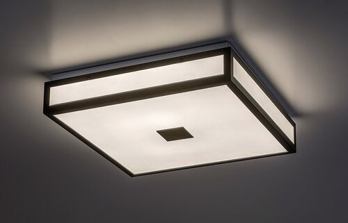 Zoya, beltéri mennyezeti LED24W, 40x40cm, fekete