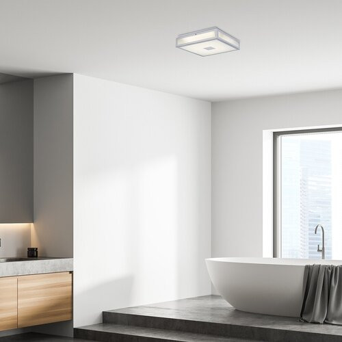 Zoya, beltéri mennyezeti LED24W, 40x40cm, króm
