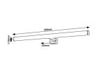 Nour, beltéri fürdőszobai fali, LED9W, L50cm