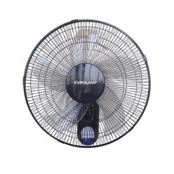   Eurolamp Fali ventilátor fekete színű, távirányítóval 65W