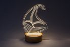 Akali, beltéri asztali, LED2W, H20,5cm, hajó