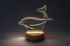 Akali, beltéri asztali, LED2W,H20,5cm,delfin