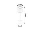 Taena, beltéri asztali, LED4W, H38cm, ezüst