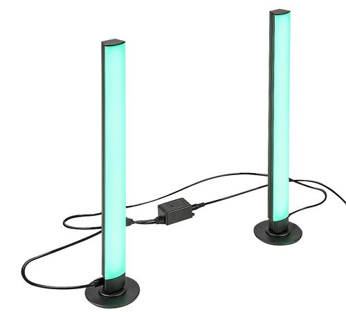 Paco, beltéri álló, LED5W, H38cm, fekete,RGB