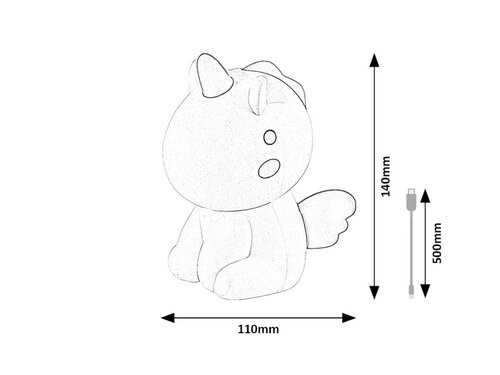 Unicoo,ind.gadget, LED0,45W, H14cm
