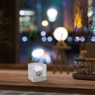 Cubiko, beltéri asztali dekor, LED1W, H9,5cm