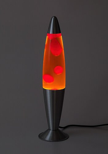 Lollipop3,lava lamp, LED25W, red-orange