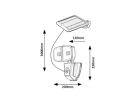 Zlarin,outd.solar, wall, LED12W, H23cm