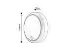 Hitura,kül.fali, LED15W, D18cm, fehér