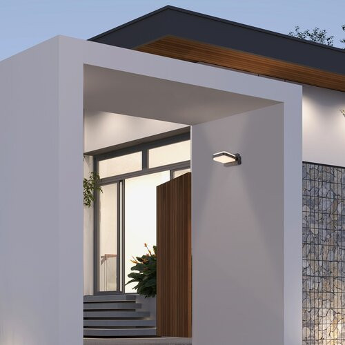 Gendt,kül.fali, LED12W, L12,5cm, fekete