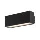 Mataro,kül.fali, LED10W, L18cm, fekete