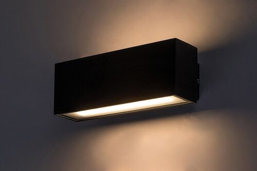 Mataro,kül.fali, LED10W, L18cm, fekete