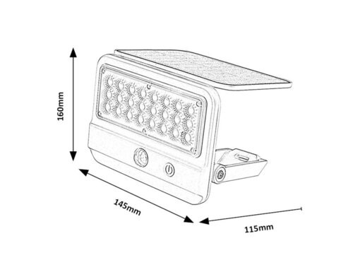 Flaxton,outd.solar wall, LED7W, white