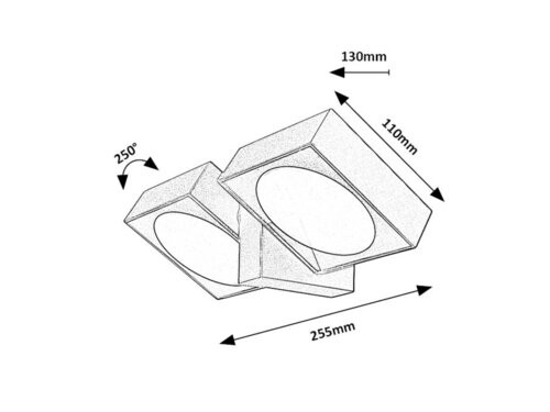 Telde,kül.fali, LED14W, L25,5cm, H11cm