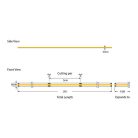 Eurolamp 24V COB LED szalag, 12W/m, 960lm/m, 3000K, IP44, 5m/tekercs