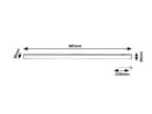 Greg, beltéri pultmegvilágító LED13W, L88,5cm,fekete