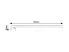 Duddu, beltéri pultmegvilágító LED20W, L87cm,fekete