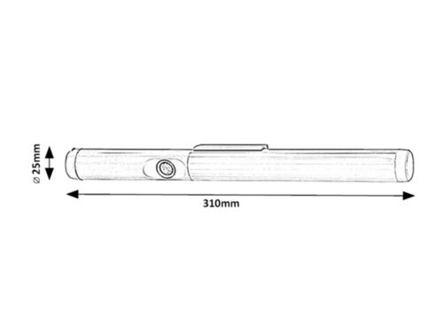 Rakar, beltéri pultmegvilágító LED3W, H31cm, ezüst