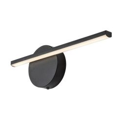 Sabira, beltéri fali, LED6W, L33cm, fekete