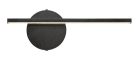 Sabira, beltéri fali, LED6W, L33cm, fekete