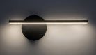 Sabira, beltéri fali, LED6W, L33cm, fekete
