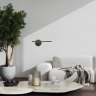 Sabira, beltéri fali, LED6W, L33cm, fekete