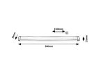 Lendva, beltéri pultmegvilágító LED3W, L30cm, ezüst
