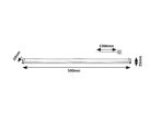 Lendva, beltéri pultmegvilágító LED5W, L50cm, ezüst