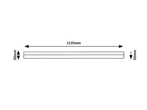Band2, beltéri pultmegvilágító LED24W,L113,5cm, fehér