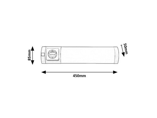 Soft2, beltéri pultmegvilágító LED5W, L45cm, ezüst