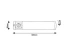Soft2, beltéri pultmegvilágító LED8W, L68cm, ezüst
