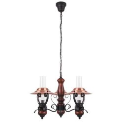 Enna 3 ágú függőlámpa E14 3x40W fekete-réz