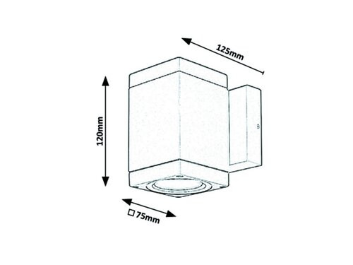 Buffalo, kültéri f.l.,GU10 1X35W,antracit