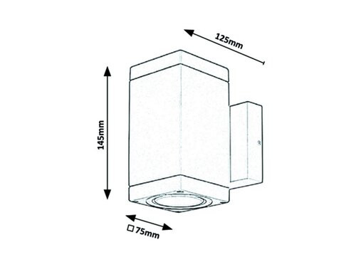 Buffalo, kültéri f.l.,GU10 2X35W,antracit