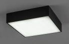 Tartu, kültéri m.lámpa,LED 18W,fekete,szögletes 