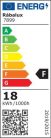 Tartu, kültéri m.lámpa,LED 18W,fekete,szögletes 
