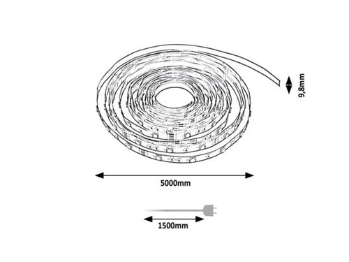 LED Strip, 21W, 2000lm, 4000K, L500cm