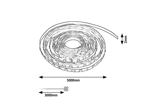 LED Strip, 40W, 3100lm, 3000K, L500cm