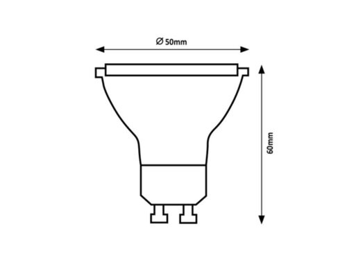 SMD LED, GU10, 7W, 1000lm, 3000K