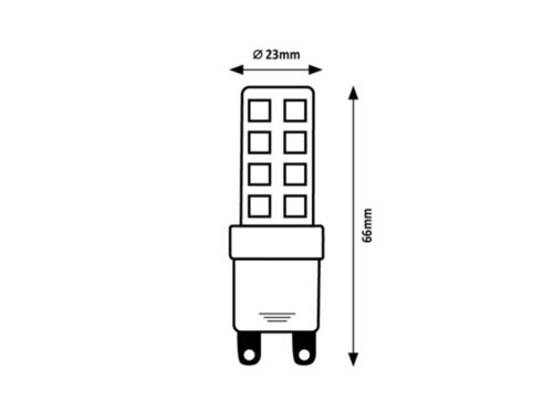 SMD LED, G9, 9W, 1120lm, 3000K