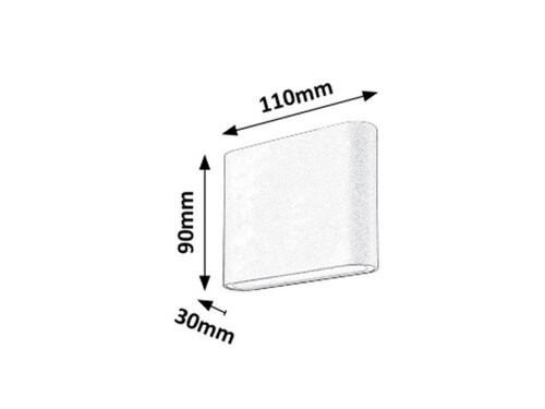 Nesna,antracit szürke,LED2X3W