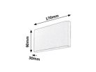 Nesna,antracit szürke,LED2X6W