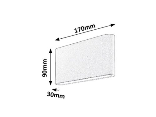 Nesna,antracit szürke,LED2X6W