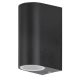Chile kült fali GU10 2x35W fekete IP44