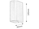 Chile kült fali GU10 2x35W alu IP44